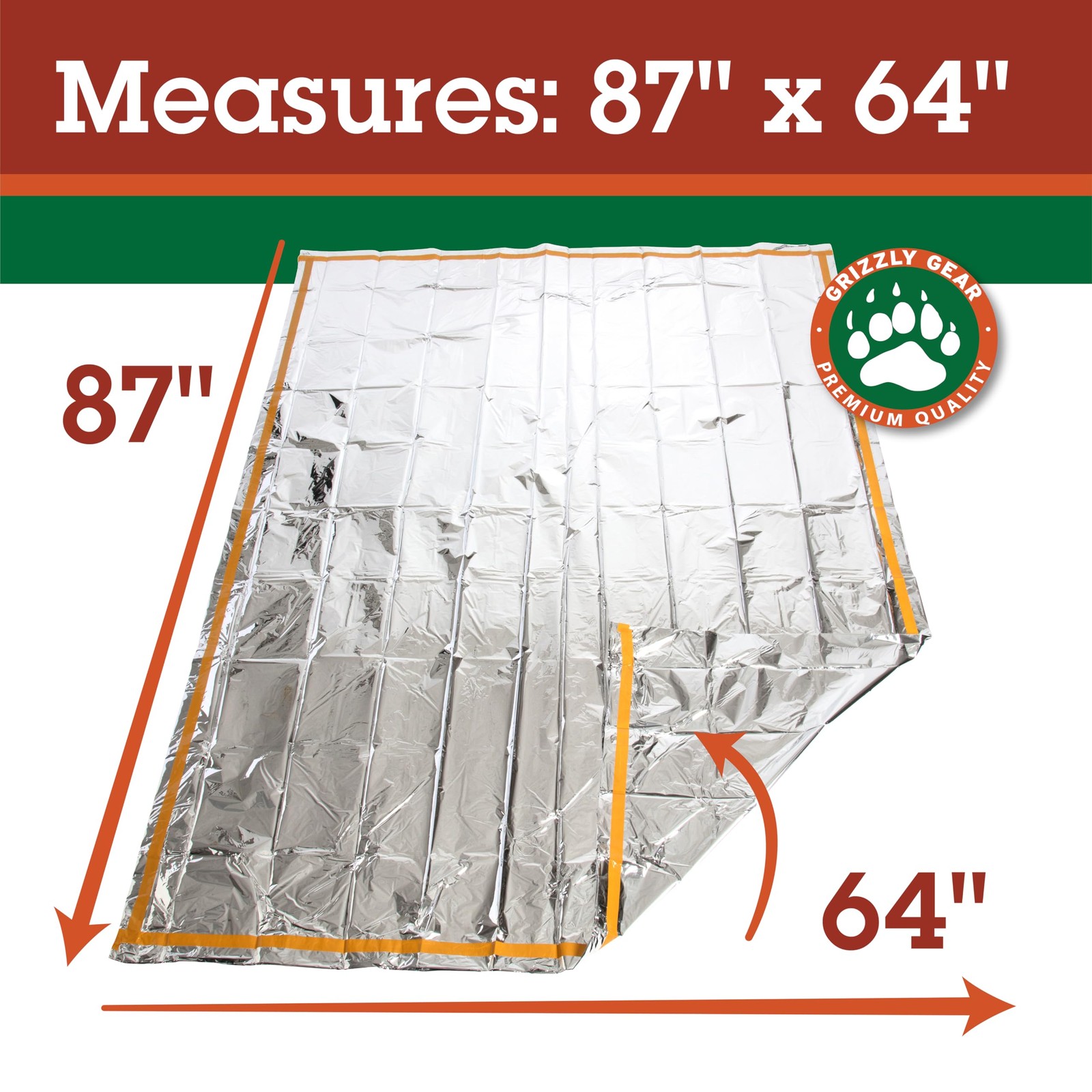 Emergency Thermal Mylar 2 Person Sleeping Bags- 1 Pack -Ultra Compact for Cam…