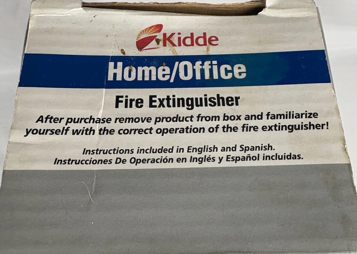 Kidde Fire Extinguisher Unsealed