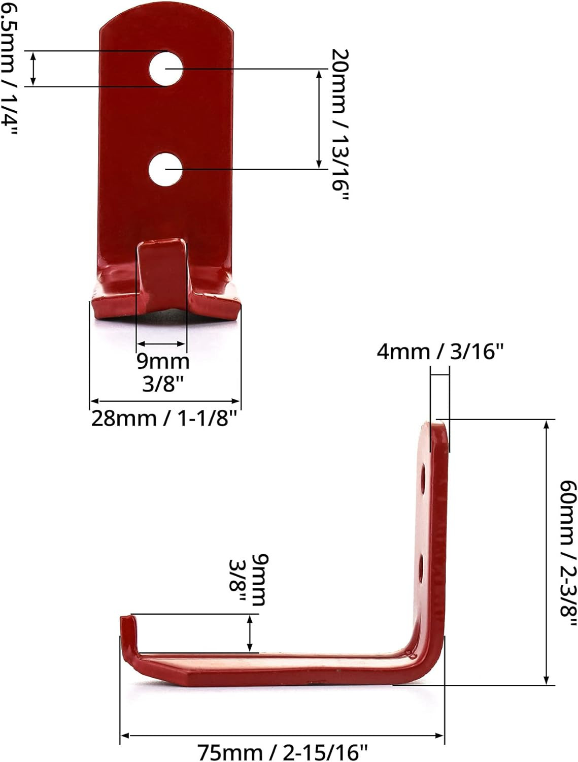 Fire Extinguisher Wall Hook, Hanger for 15 to 20 Lb, 2 Pack