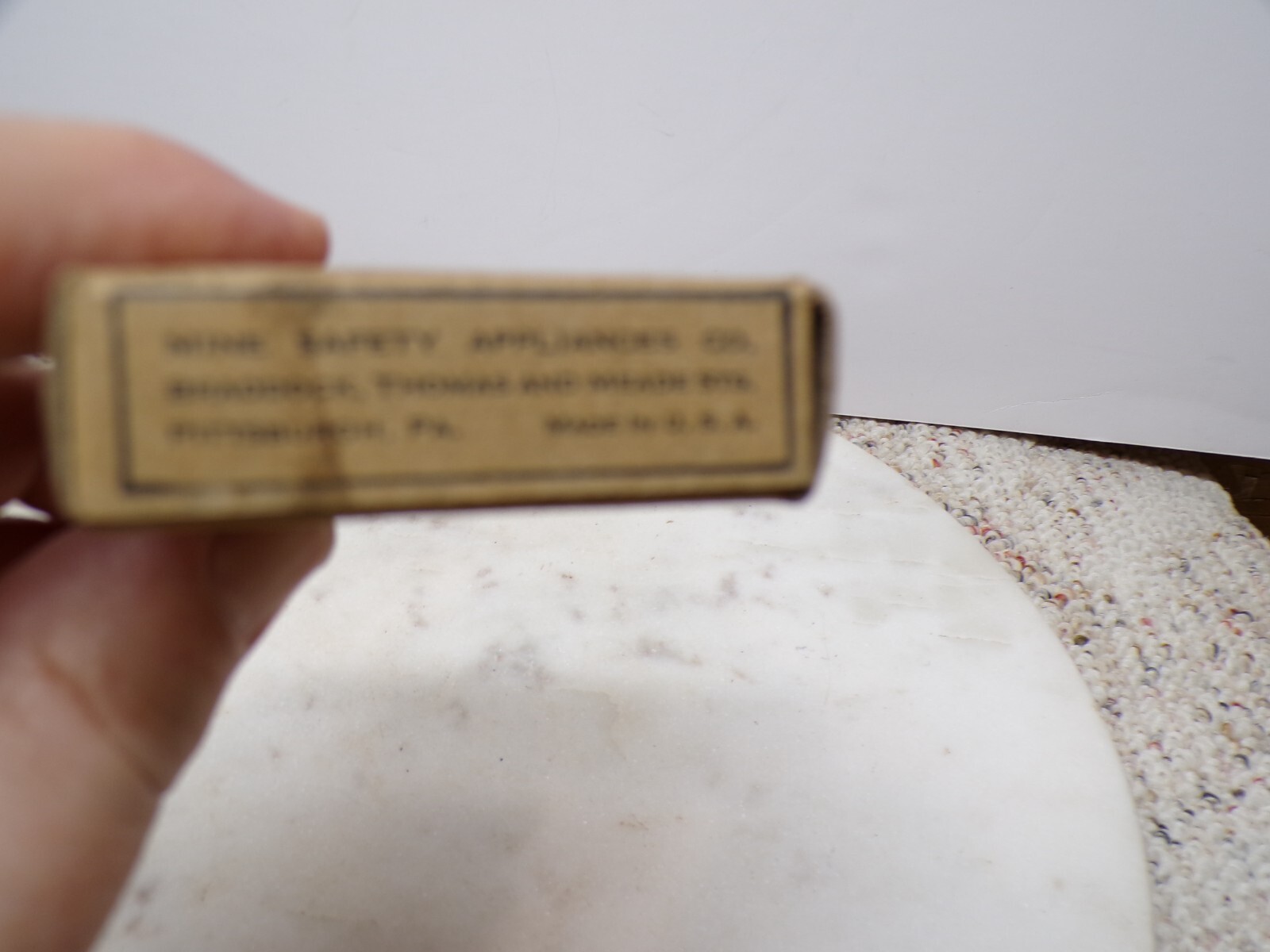 Mine Safety Appliances Co Pittsburgh PA M-S-A First Aid Kit Type D Metal Case