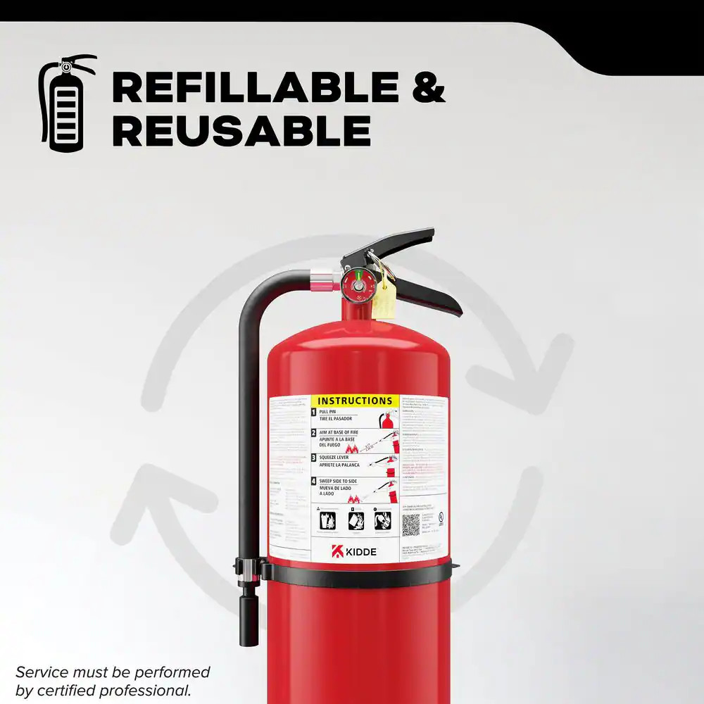 Pro plus Rechargeable 6-A:120-B:C Class ABC 20 Lb. Fire Extinguisher 21033506