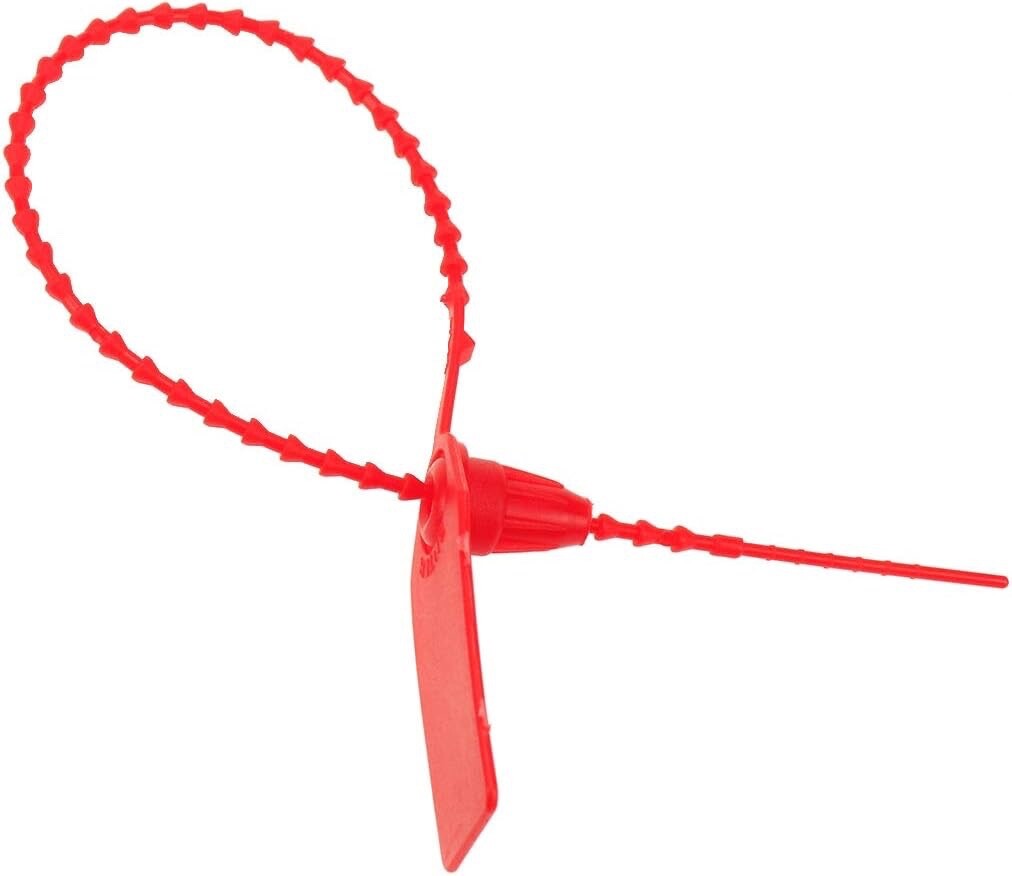 🔥🧯50-(RED) FIRE EXTINGUISHER TAMPER PROOF “FLAG” SAFETY SEALS U.L. APPROVED