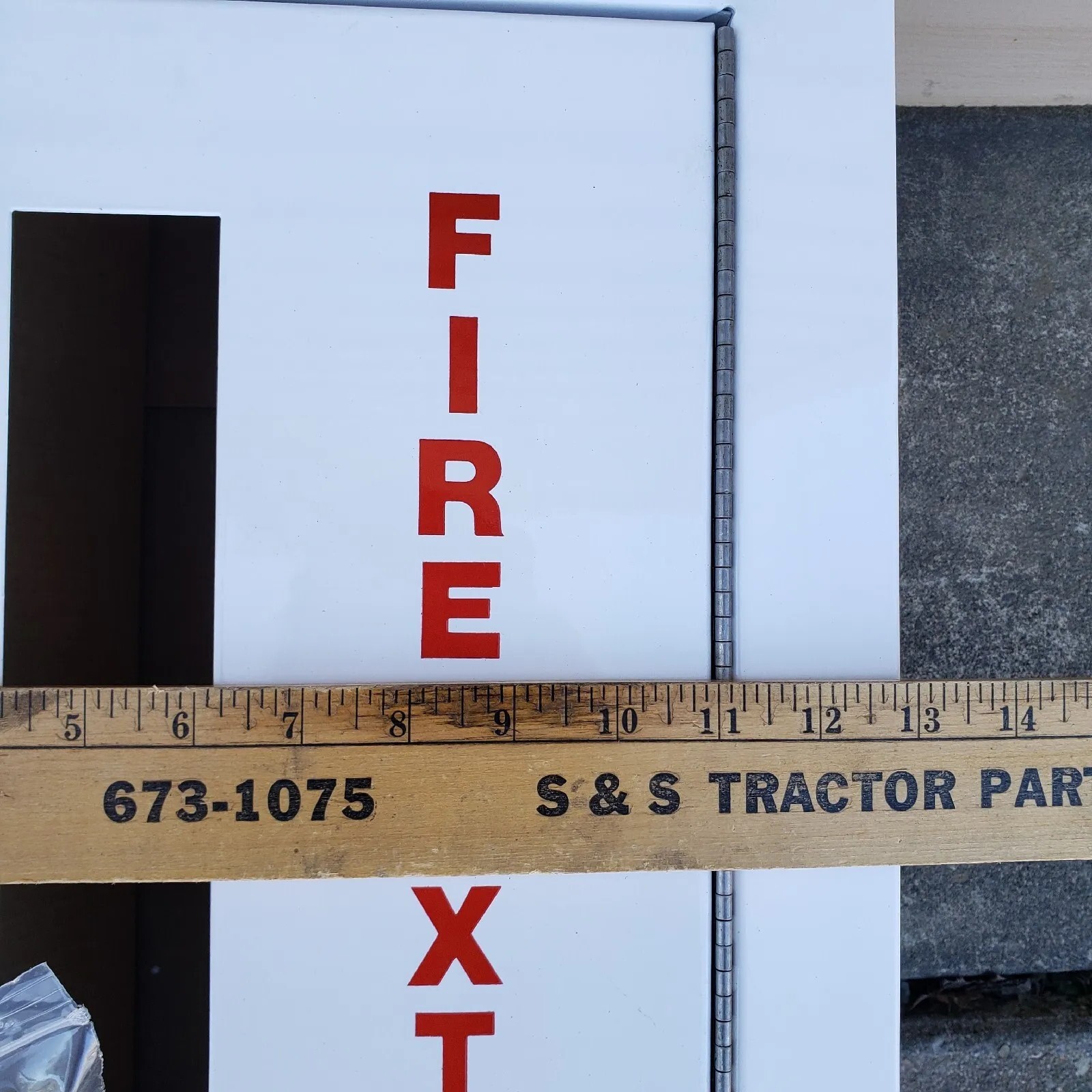 Vintage NOS Fire Extinguisher Cabinet 100 Series Industrial Man Cave Collectible