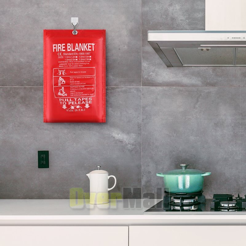 Fire Blanket – XX-Large Fiberglass Fire Blanket Fire Kitchen Prepared 59”x59”