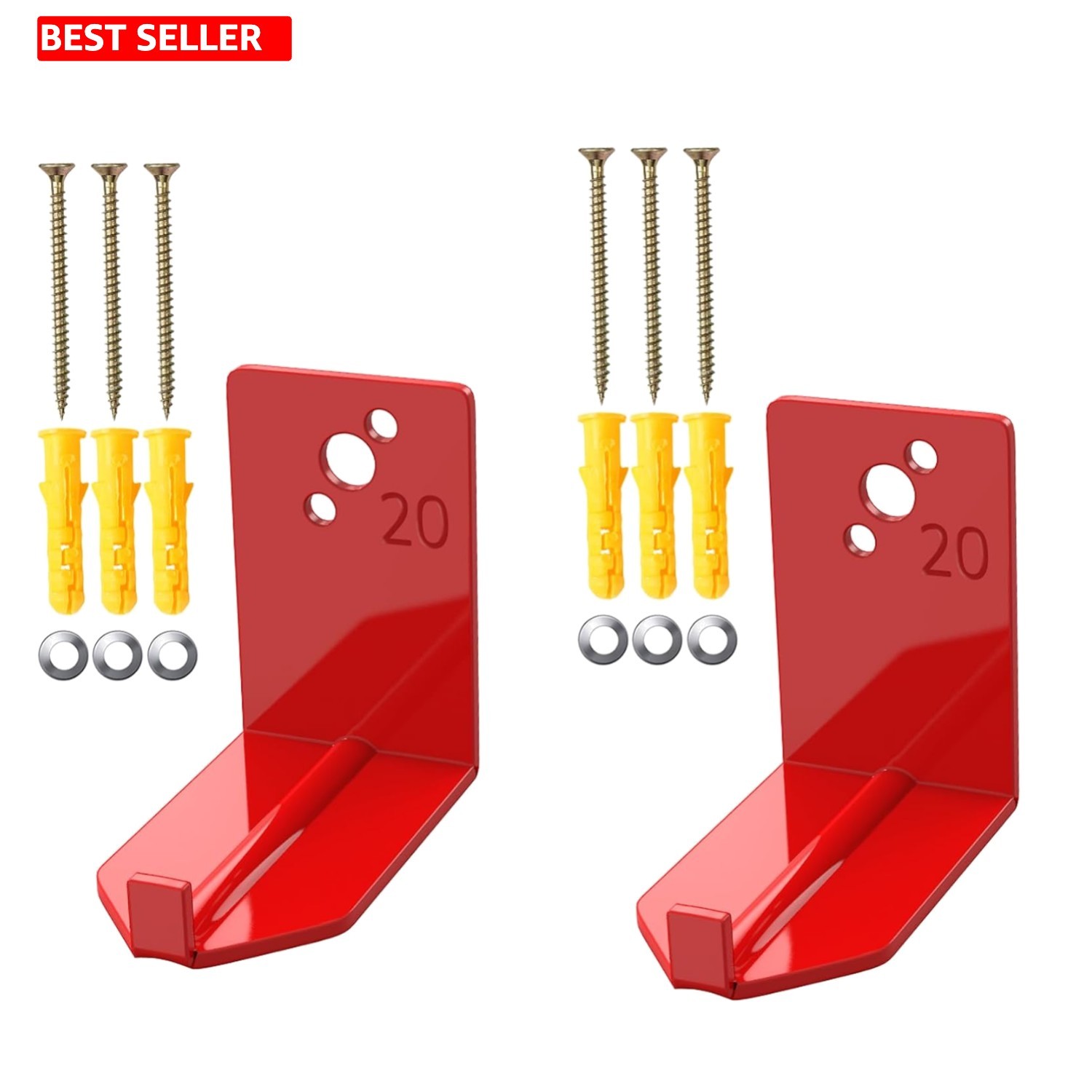 Space-Efficient Fire Extinguisher Wall Mount Brackets – Rust-Proof Iron Design