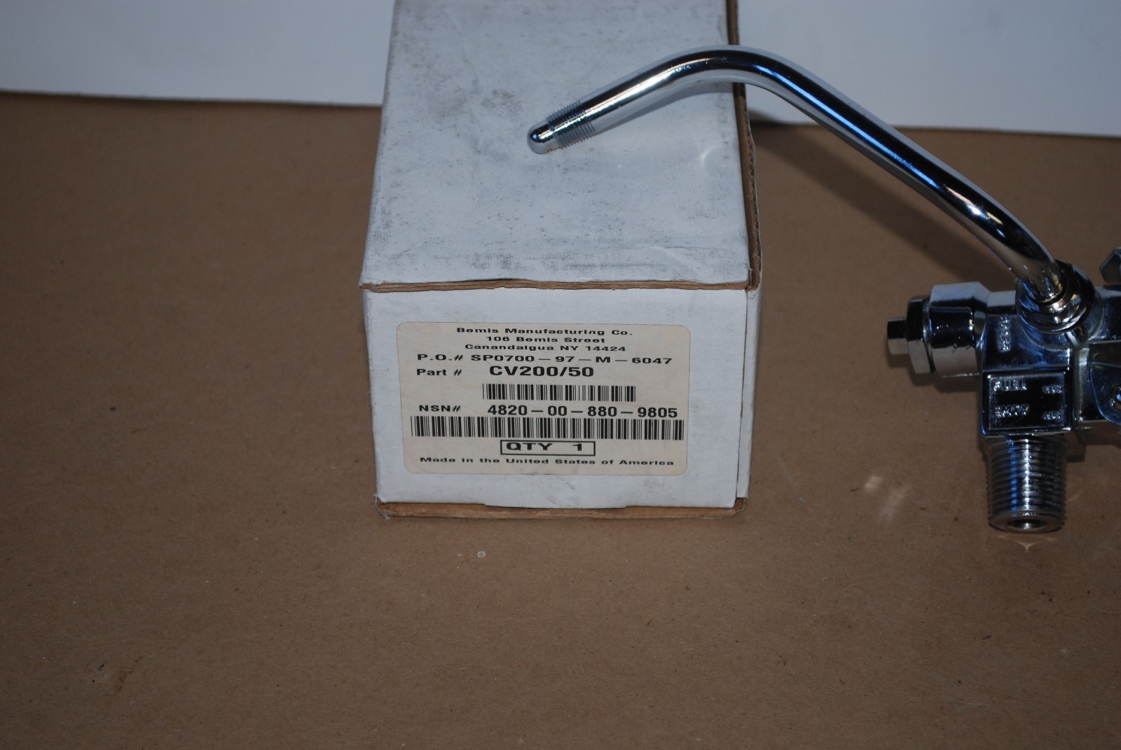 BEMIS CV200/50 SIGMA FIRE EXTINGUISHER ANGLE VALVE CARBON DIOXIDE 4820008809805