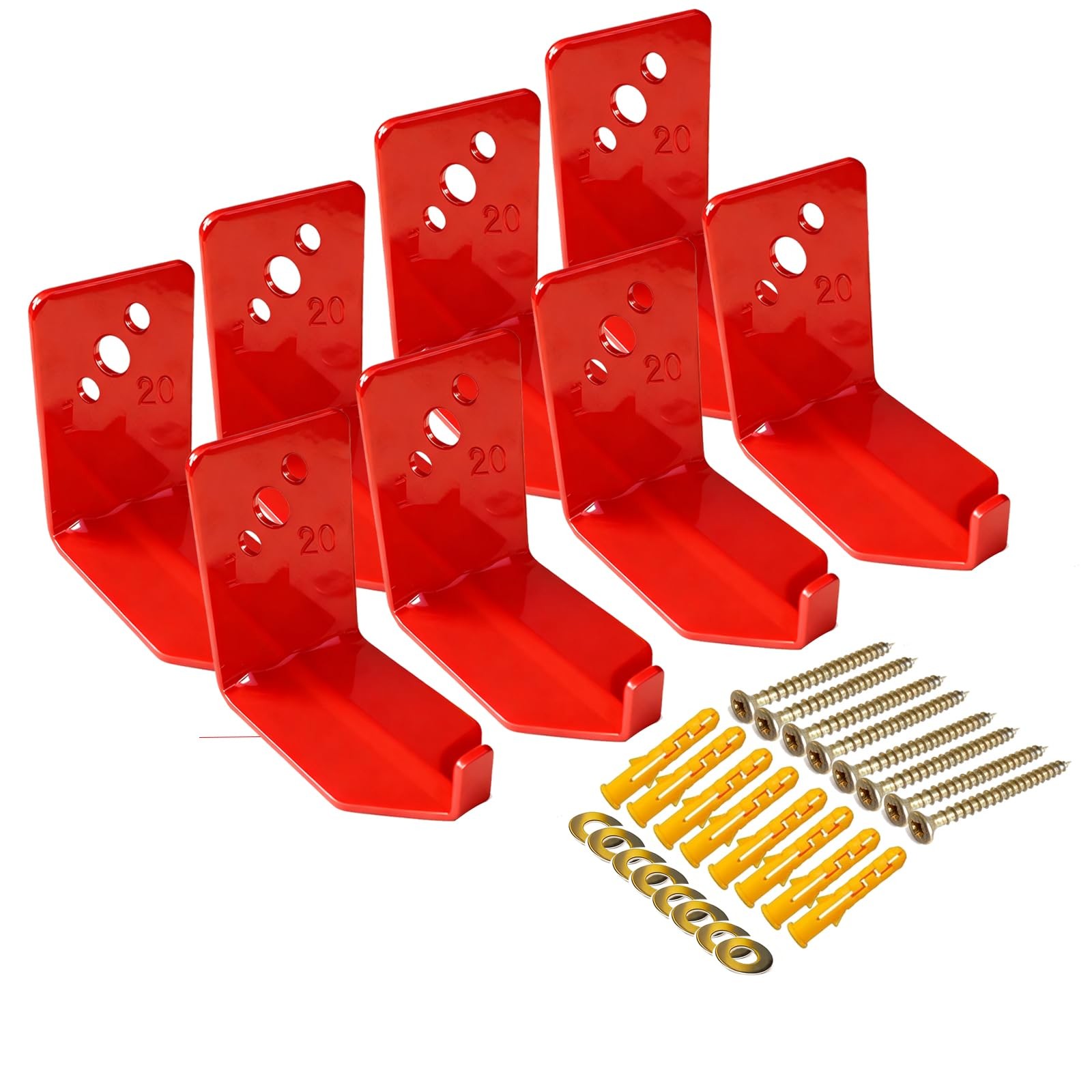 Fire Extinguisher Mount Brackets Set of 8, Heavy Duty Wall Mount Hook 2.36 x …
