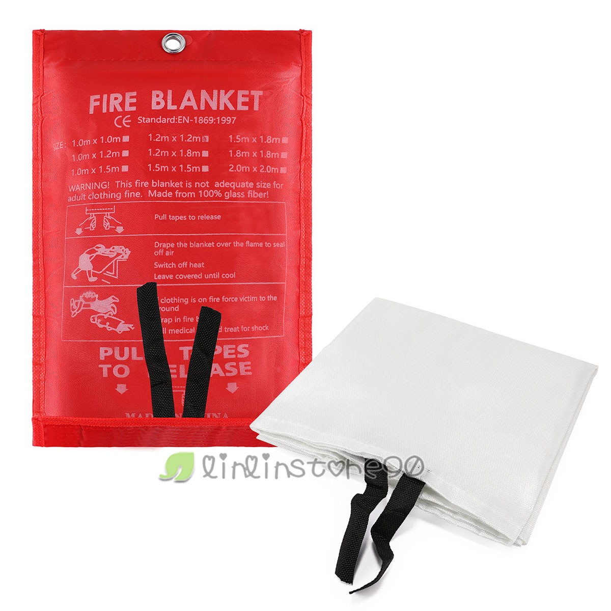 47″ LARGE Emergency FIRE BLANKET for Car Home Office Warehouse Retardant Prepare