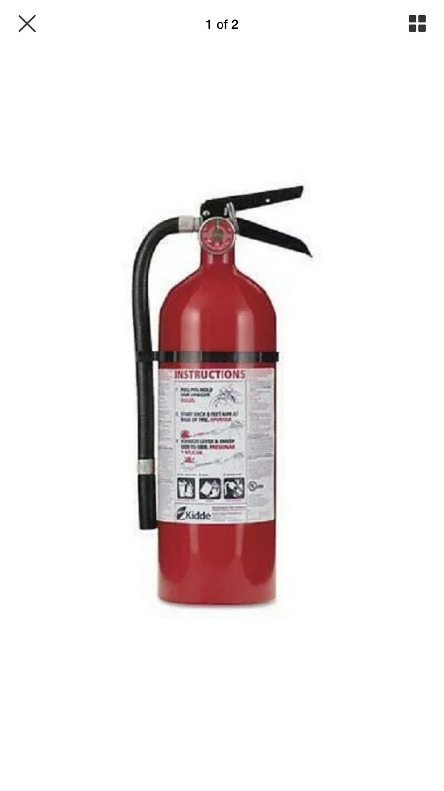 Fire Extinguisher PRO 210 2A:10B:C Liquids Electrical Fires Emergency Home NEW