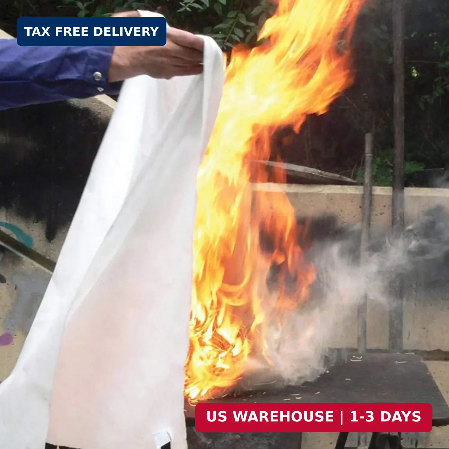 TONYKO Emergency Fire Blankets, Flame Retardant Protection and Heat Insulation D