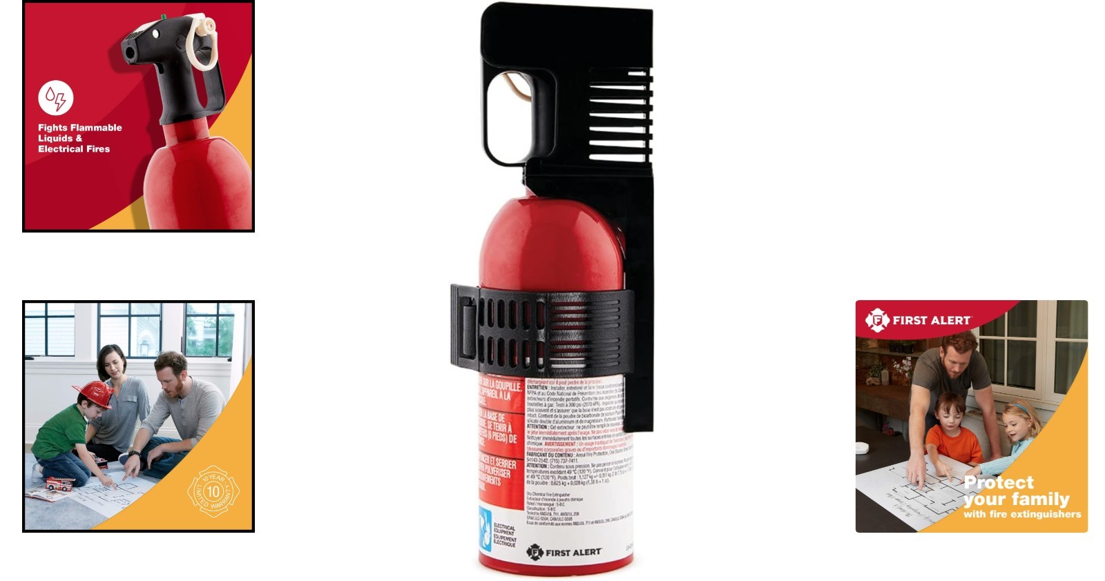 Durable AUTO5 Car Fire Extinguisher – Easy to Mount, Includes Safety Bracket