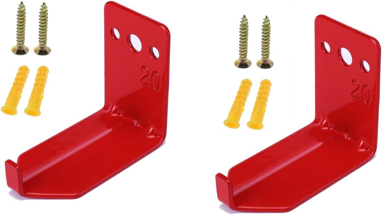Fire Extinguisher Mount Wall Hook Bracket for Holding up to 20 lbs Extinguishers