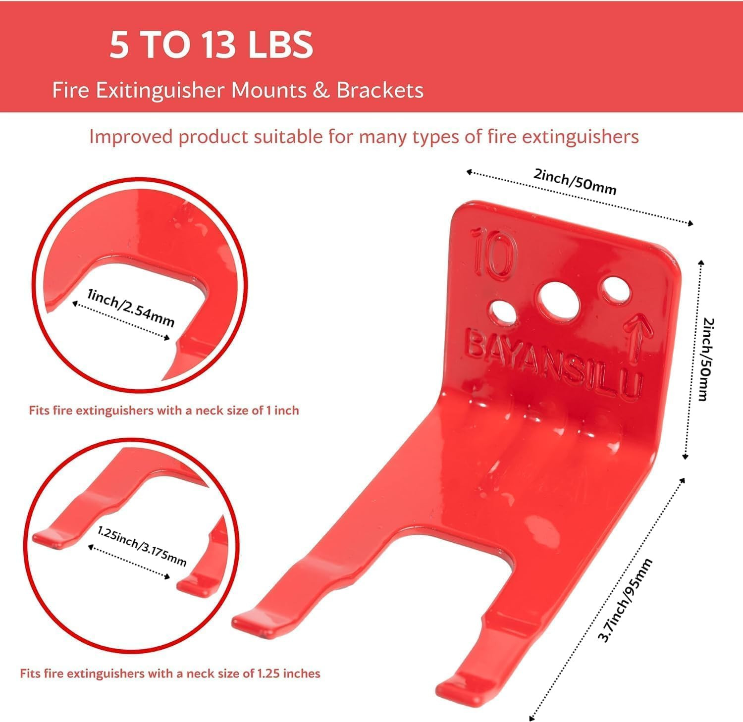 Universal Fire Extinguisher Bracket, Fire Extinguisher Mounts & Brackets is Fits