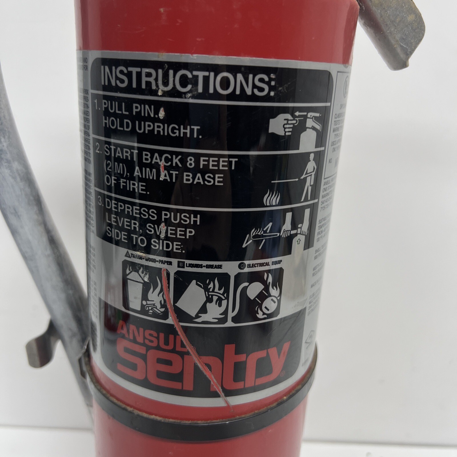Sentry Ansul Sentry 5 lb Type ABC Fire Extinguisher Model SY 0517