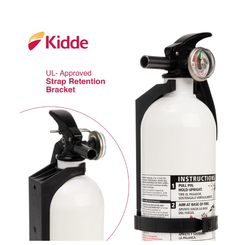 Fire Extinguisher For Car Truck Auto Marine Boat Kidde 3.9Lb 10-B:C Dry chemical