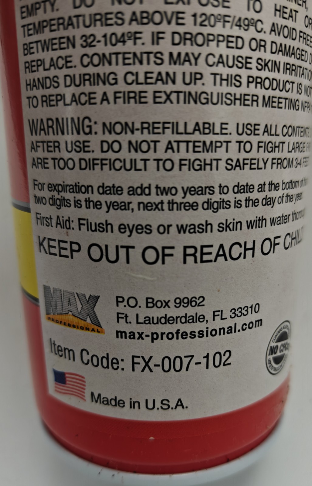 New Fire Gone Max Pro Srop Fire Fast Suppressant Aerosol Can 16 oz Lot of 11 USA