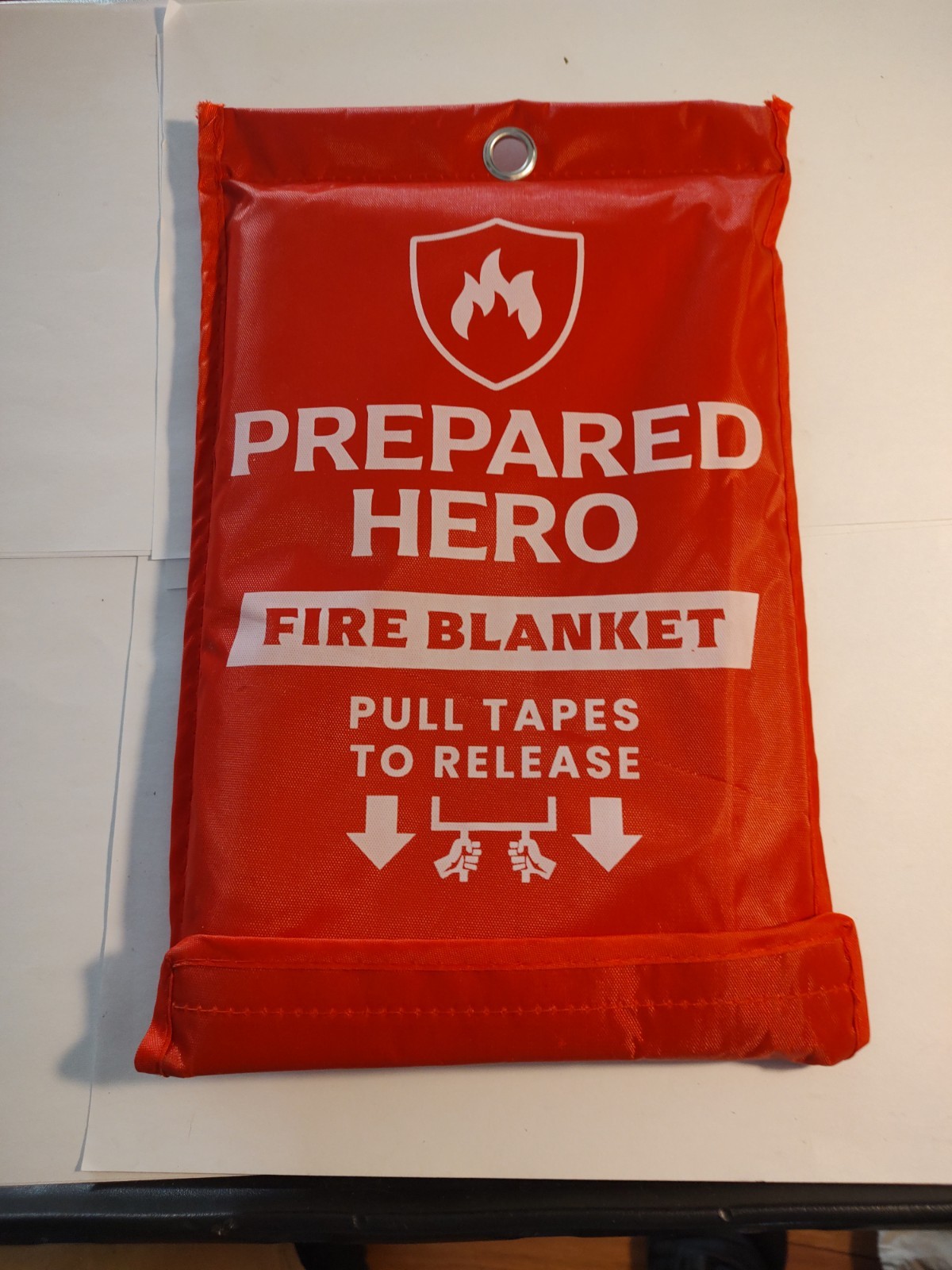 Prepared Hero Fire Blanket 39” x 39” Kitchen Home Emergency Fiberglass CE EN1869