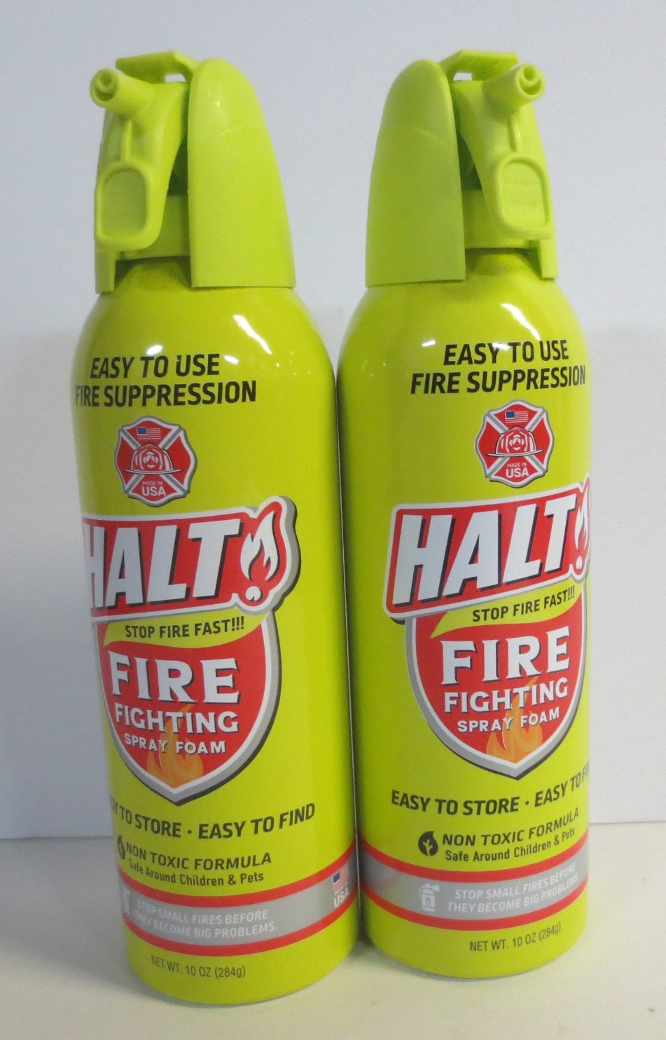 HALT Handheld Fire Fighting Foam Spray – 2 CANS 10 OZ EACH