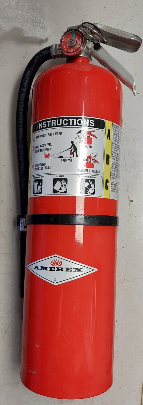 Amerex B456 10lbs ABC Dry Chemical Fire Extinguisher, Empty