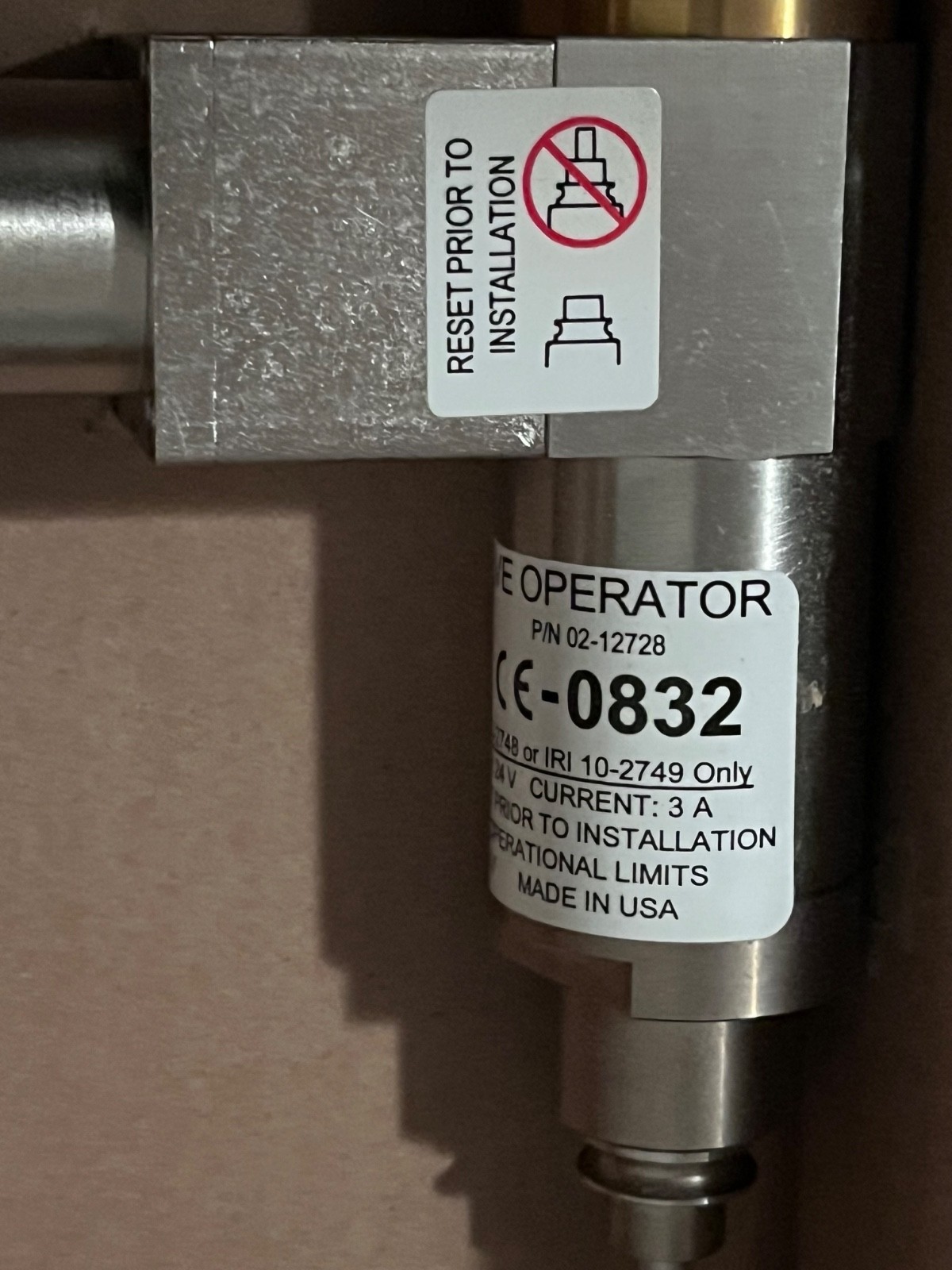 New FIKE 02-12728 Fike Impulse Valve Operator FM 200 FIKE 02-12728