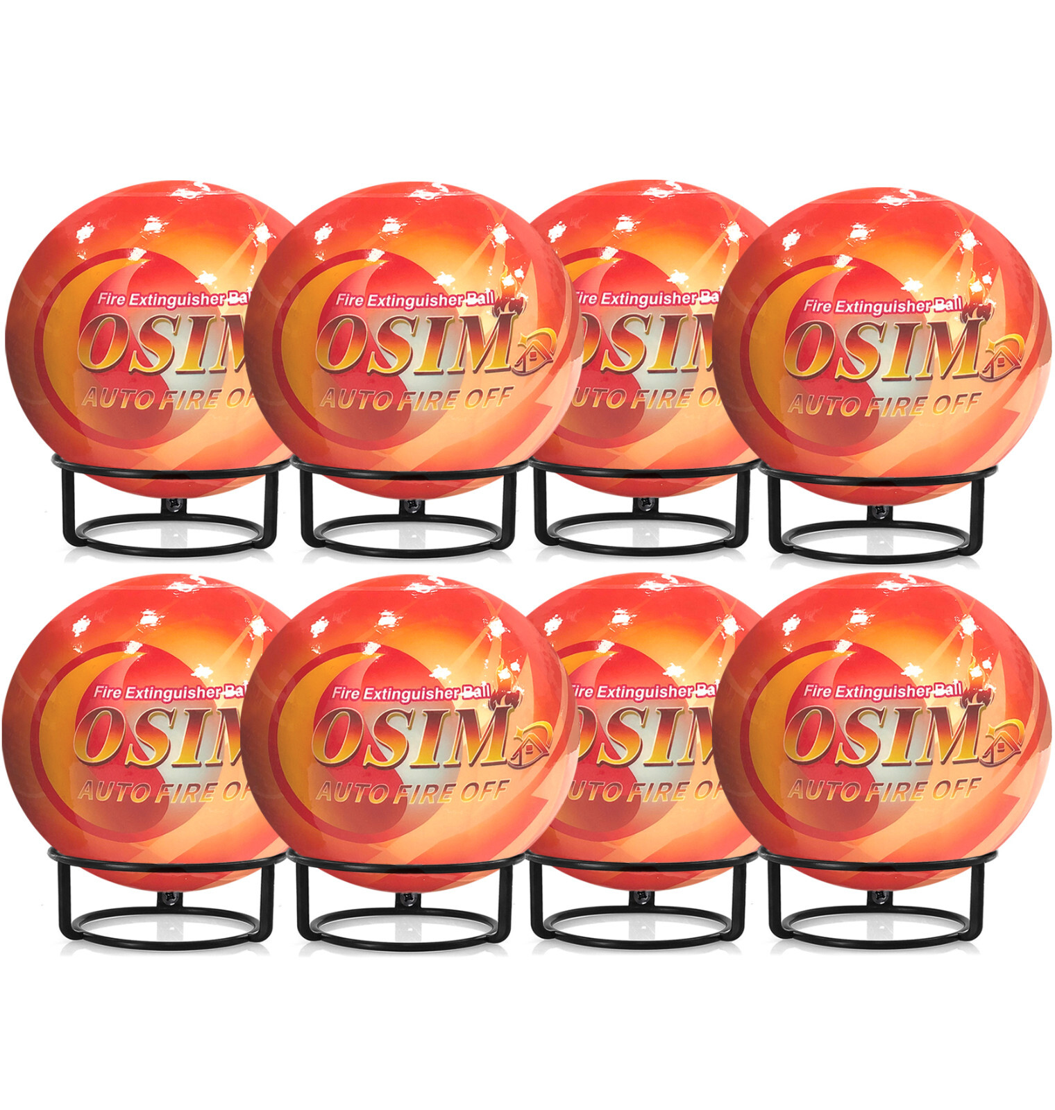 8 PACK Automatic Portable Fire Ball Extinguisher with Mounting Bracket US Stock