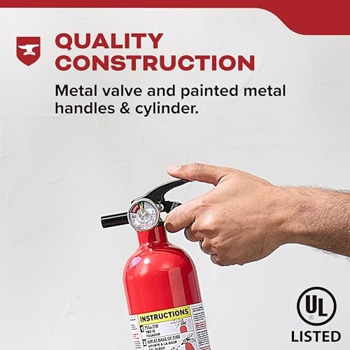 Kidde FA110G Wall Mount Fire Extinguisher – Multi Purpose – 1 Pack