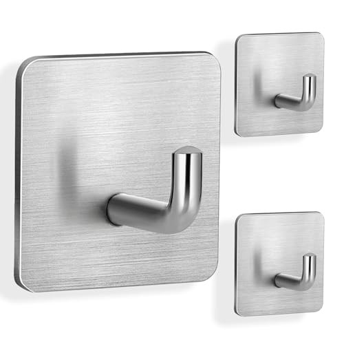 Emergency Fire Blanket Wall Hooks 3 Pack Stainless