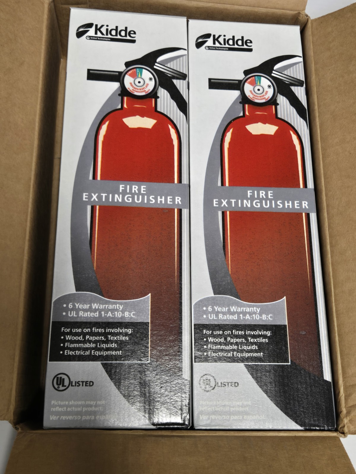Kidde Fire Extinguisher 1A10BC Dry Chemical Home Safety 2 Pack New UL Listed