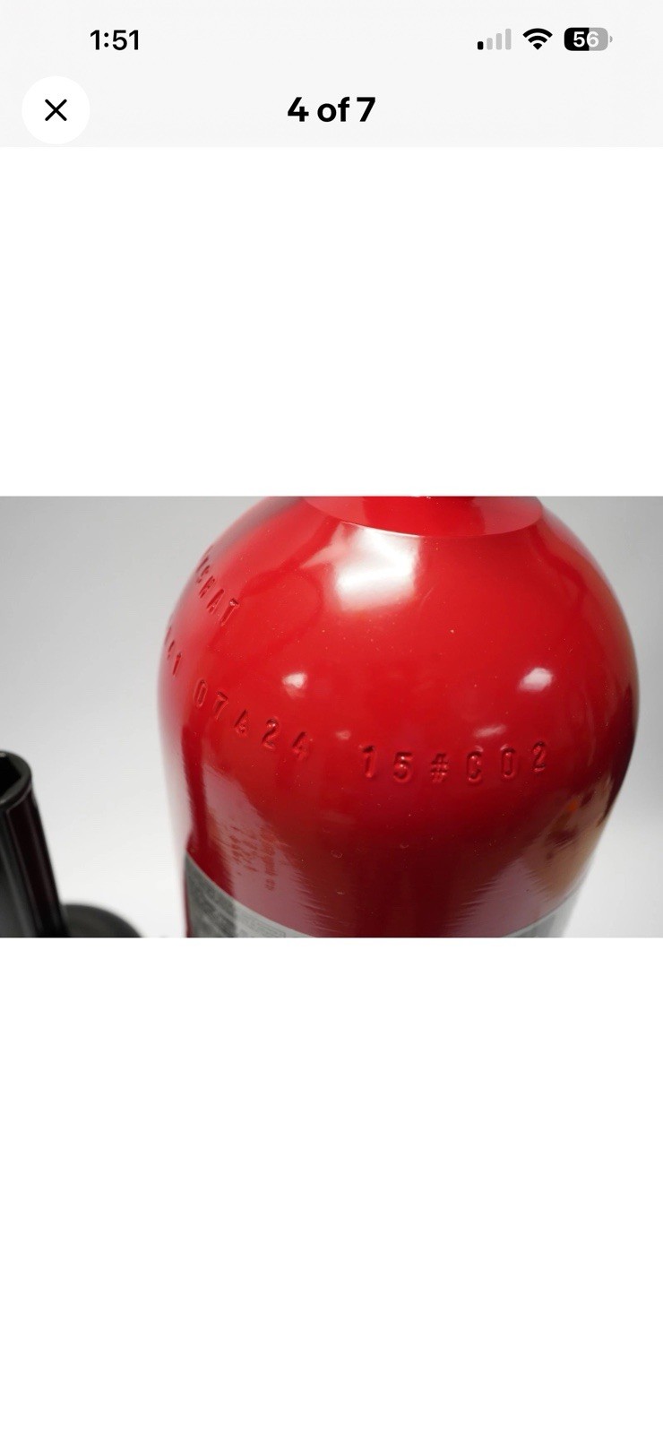 Sentry Ansul 431555 CD15A-1 15 lb Carbon Dioxide Marine Fire Extinguisher