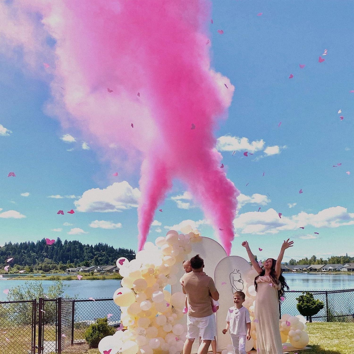 Gender Reveal Fire Extinguisher 2 Pack – Blue or Pink Smoke for Boy or Girl B…