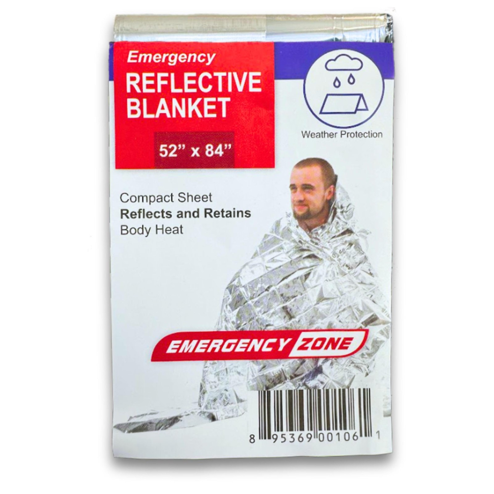 [1 Pack] Thermal Reflective Emergency Blanket 52”x84” | Emergency Mylar Blank…