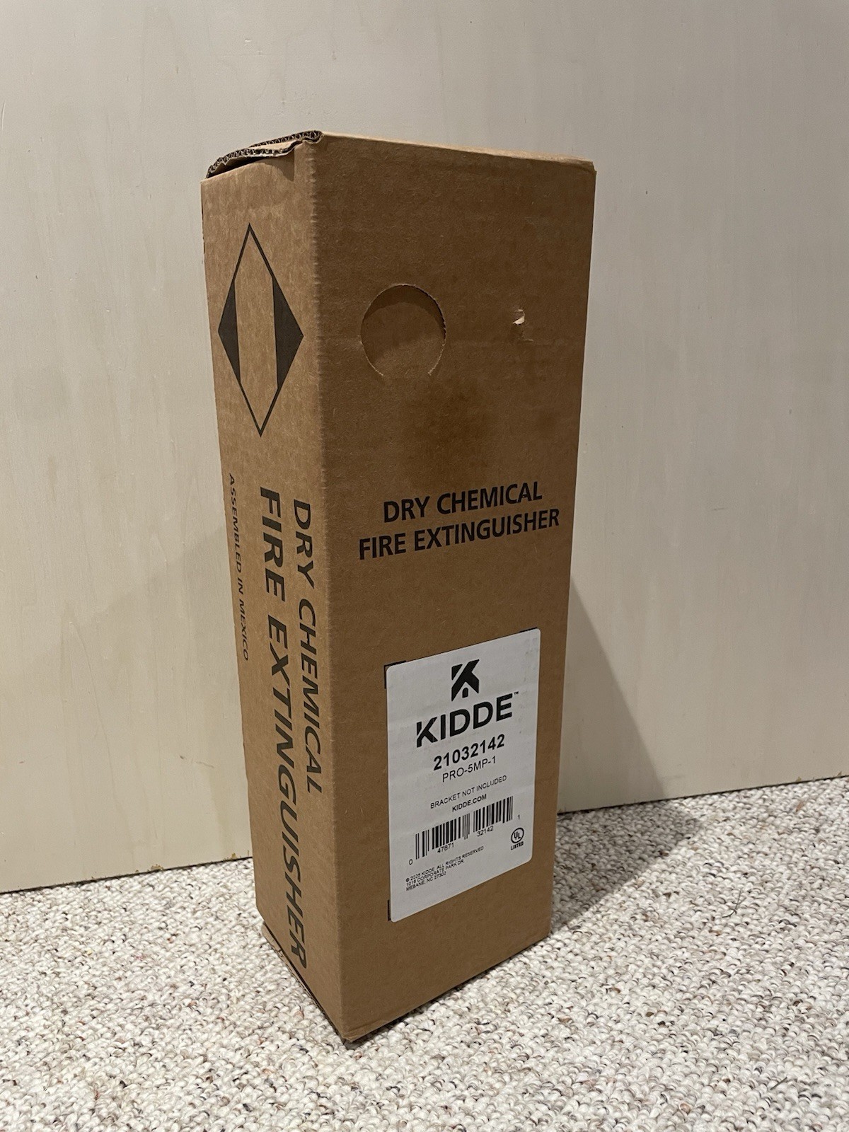 Kidde PRO-340 Rechargeable Fire Extinguisher – 5 lb ABC With Mounting Bracket