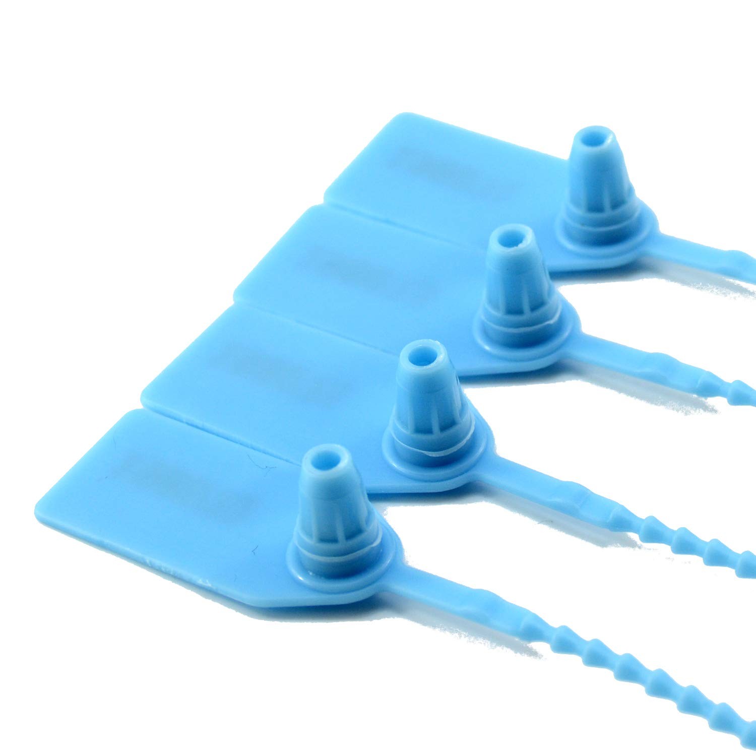 200PCS Light Blue Plastic Tamper Seals, Numberd Zip Ties for Fire Extinguishe…