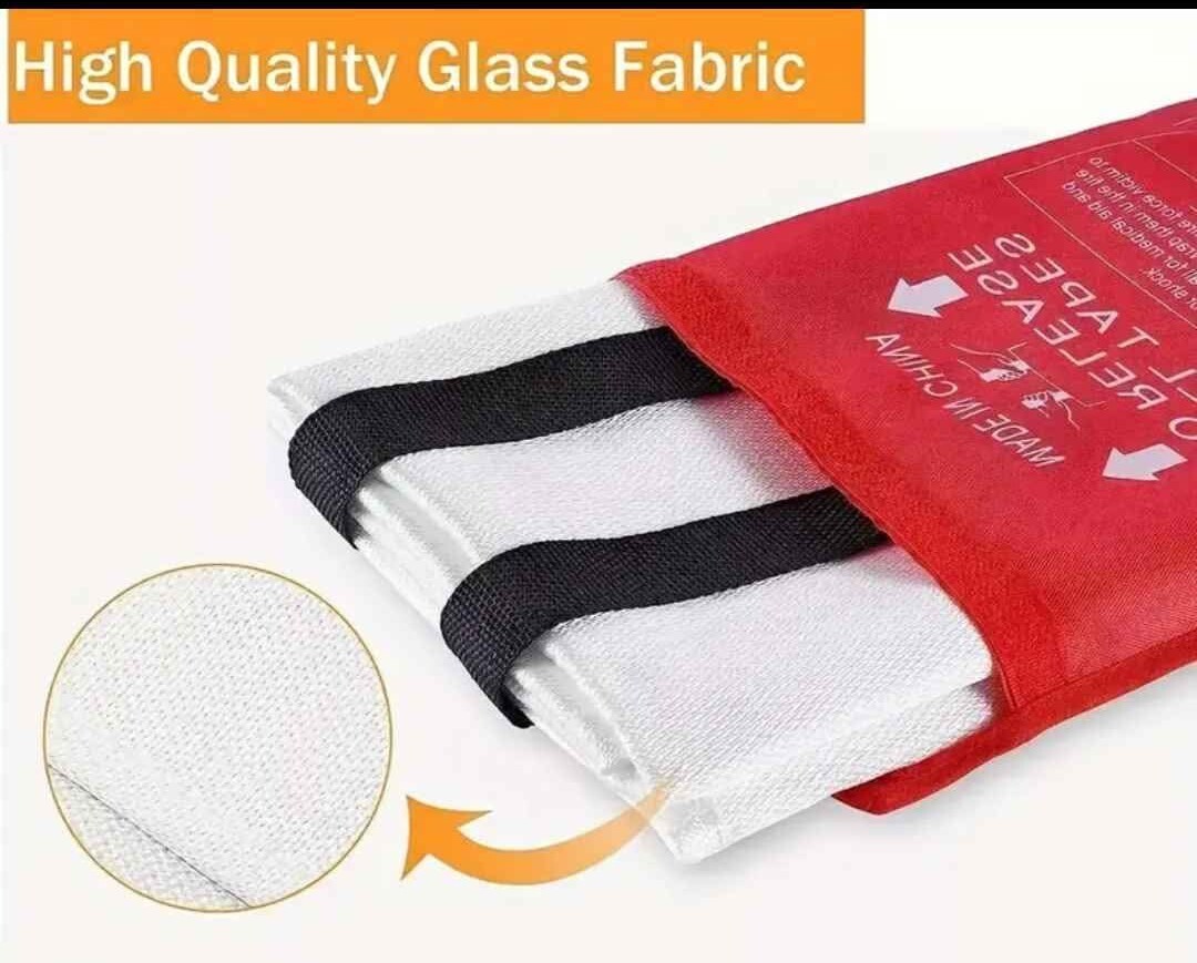 1PK FIRE BLANKET Glass Fiber Emergency Home Retardant Be Prepared 39.47 In Sq