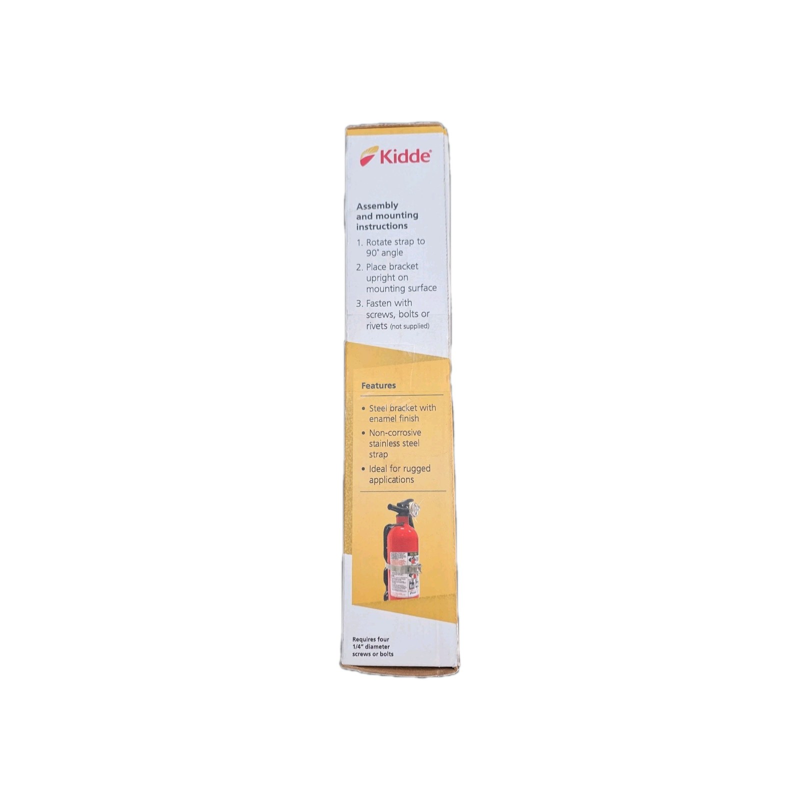 Kidde Wall Mount Fire Extinguisher Retention Bracket 2.5lb 896698R Free Shipping