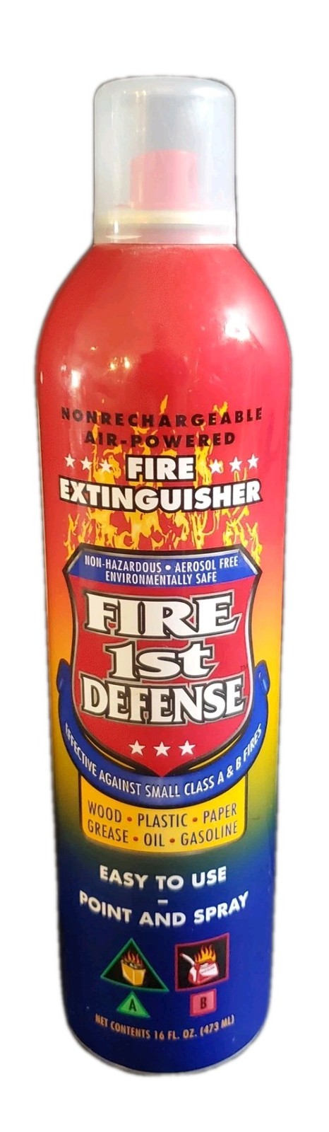 Foam-Based Fire Extinguisher Spray Can 16oz Fire Extinguisher