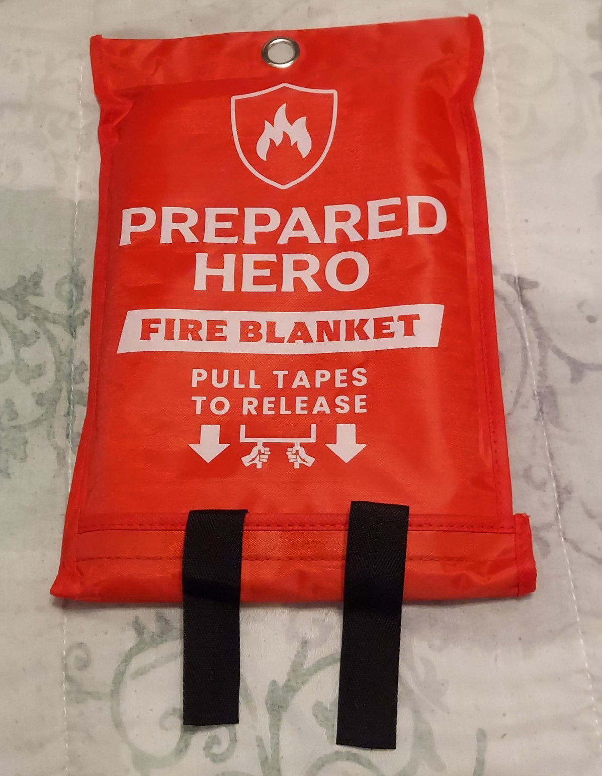 FIRE BLANKET Fiberglass Prepared Hero Emergency Home Retardant 39”x39” 1mx1m