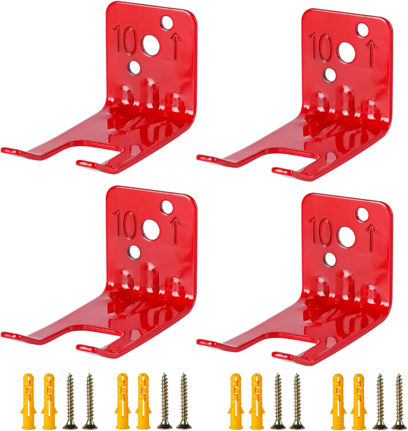 4 Pack Fire Extinguisher Mounting Brackets 5-10lbs