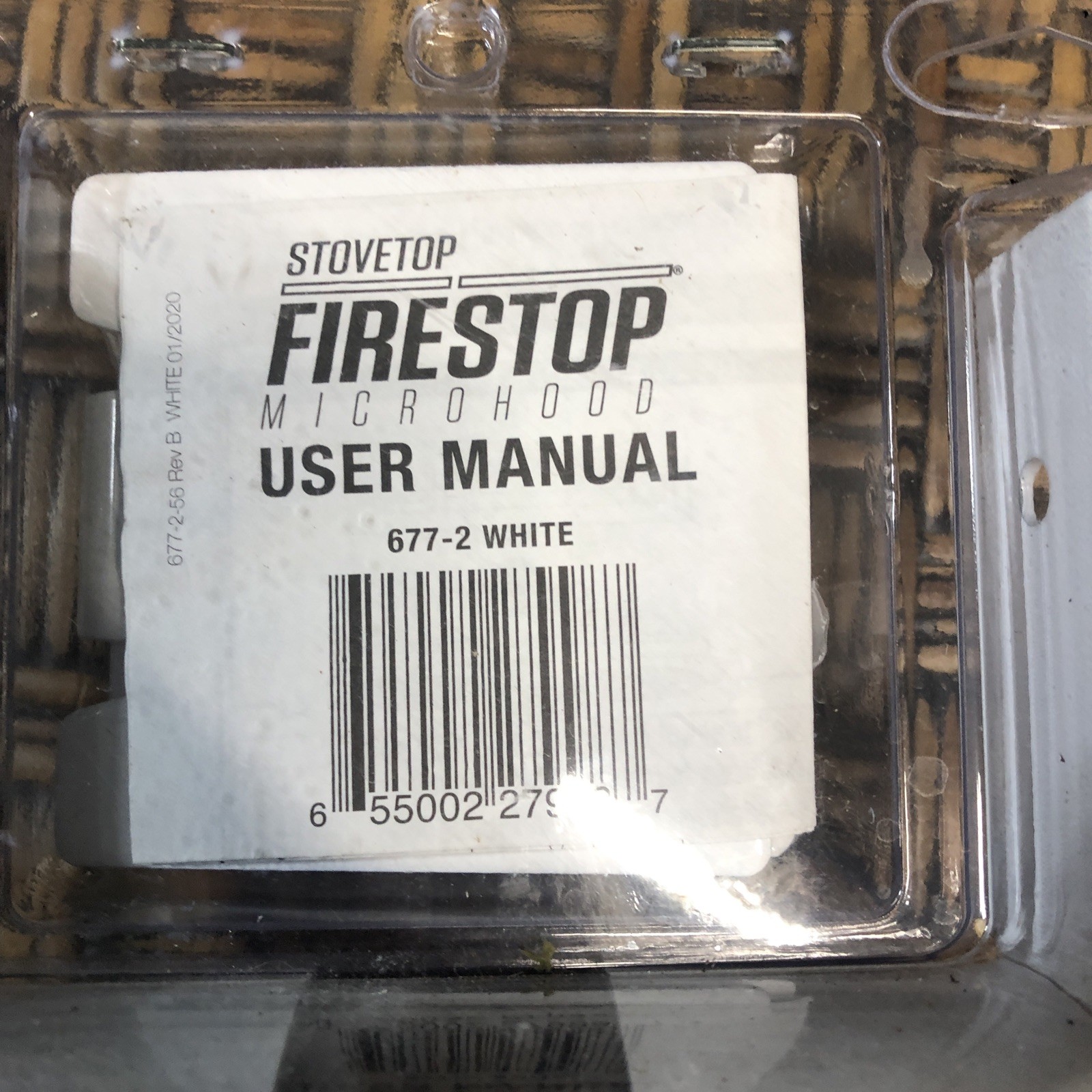 2 Sets StoveTop FireStop Microhood 677-2 White Automatic Fire Suppressor