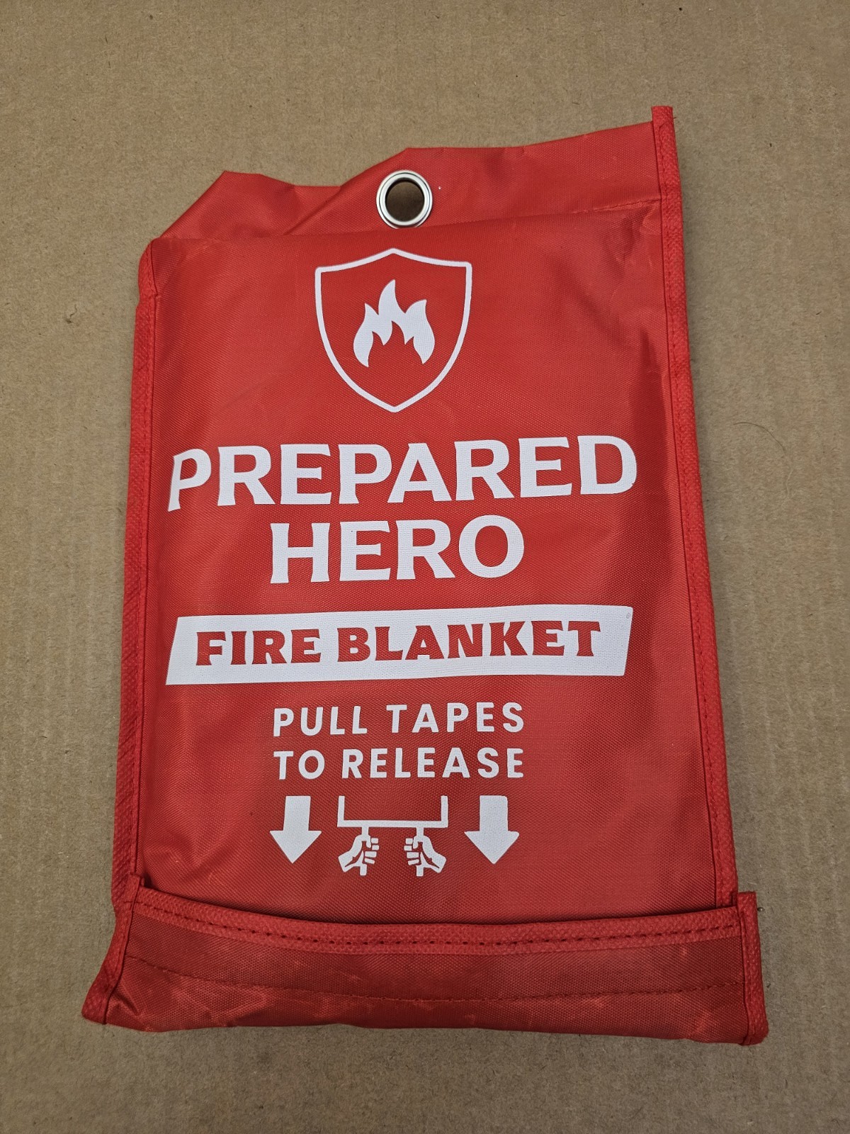 Prepared Hero Emergency Fire Blanket Measures 39″×39″ Woven Fiberglass …
