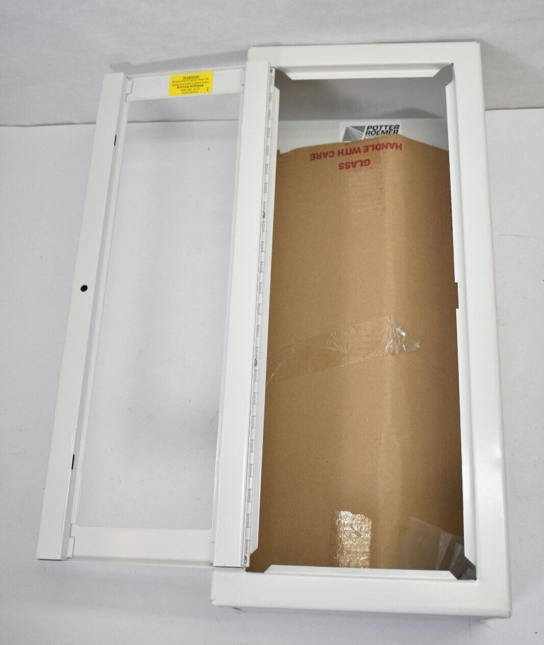 Potter Roemer Fire Extinguisher Cabinet Vertical Temp Glass Window Recessed