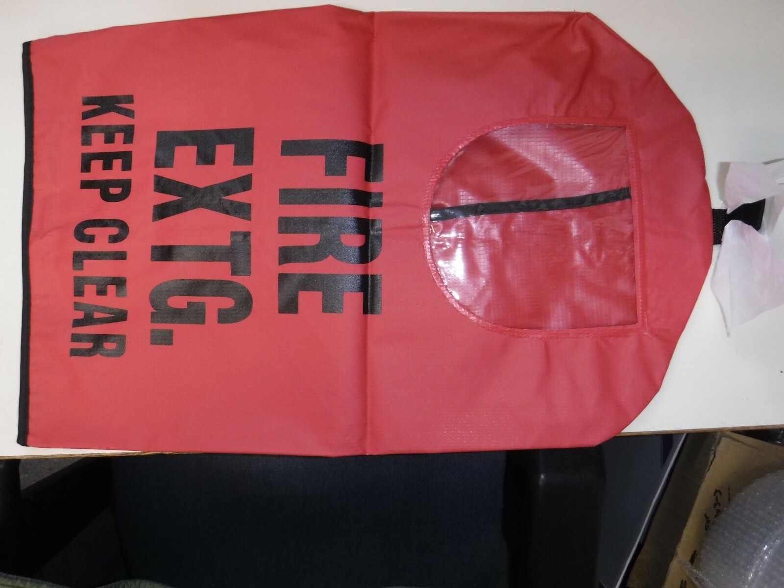 Fire Extinguisher Cover with Window Brooks FEC1W Small Red 20″ x 11 1/2″ S5802