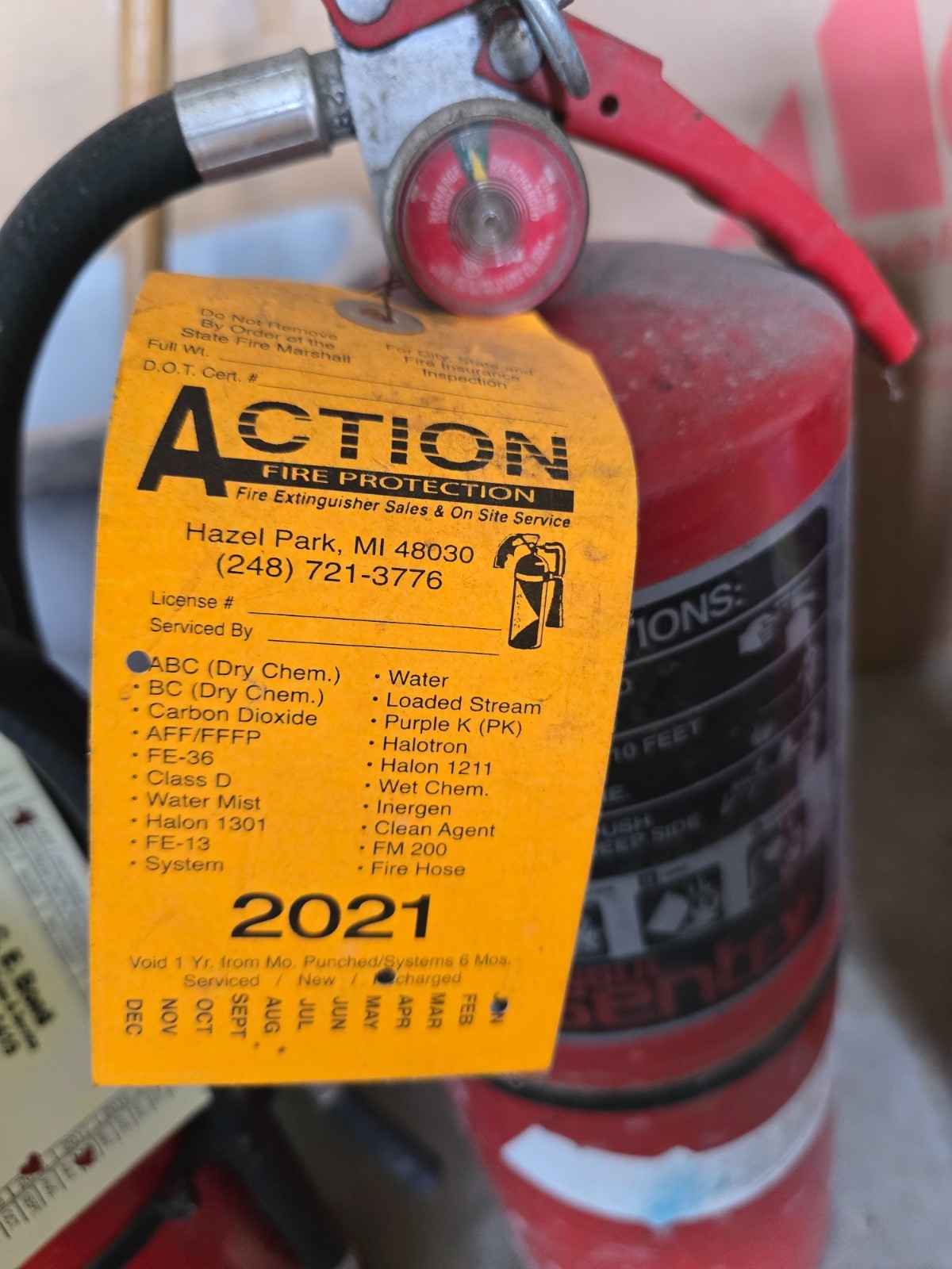 5LB ANSUL SENTRY AA05S-1 – ABC Dry Chemical Fire Extinguisher