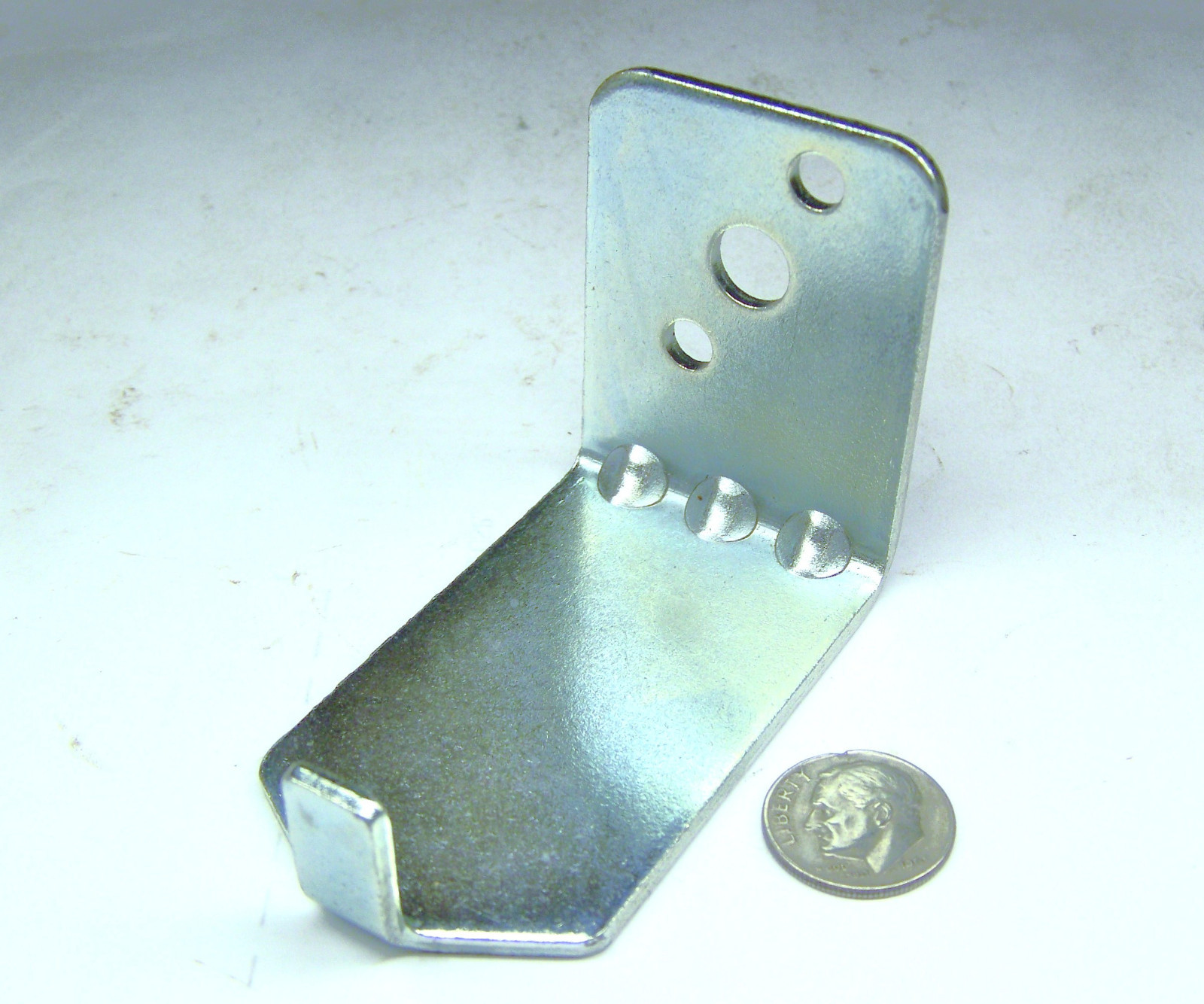 NOS FIRE EXTINGUISHER WALL HANGER HOOK BRACKET STEEL 2″ L BACK X 2-3/4″ L PLATED
