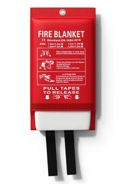 Emergency Fire Blanket for Home and Kitchen REUSABLE -New Desing NO IRRITATION