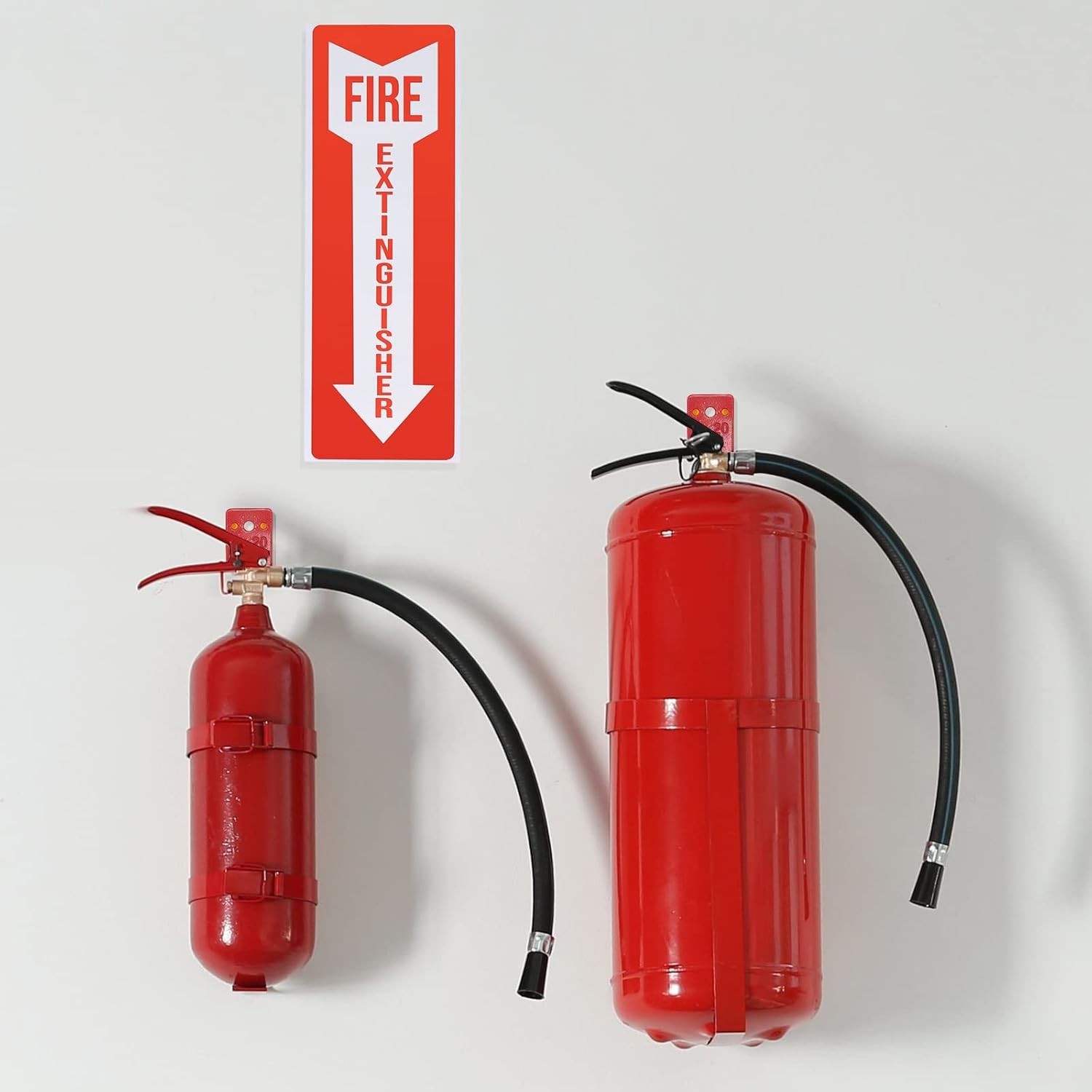 2 Pack Fire Extinguisher Holder and 4 Pieces Fire Extinguisher Sign Sticker, …