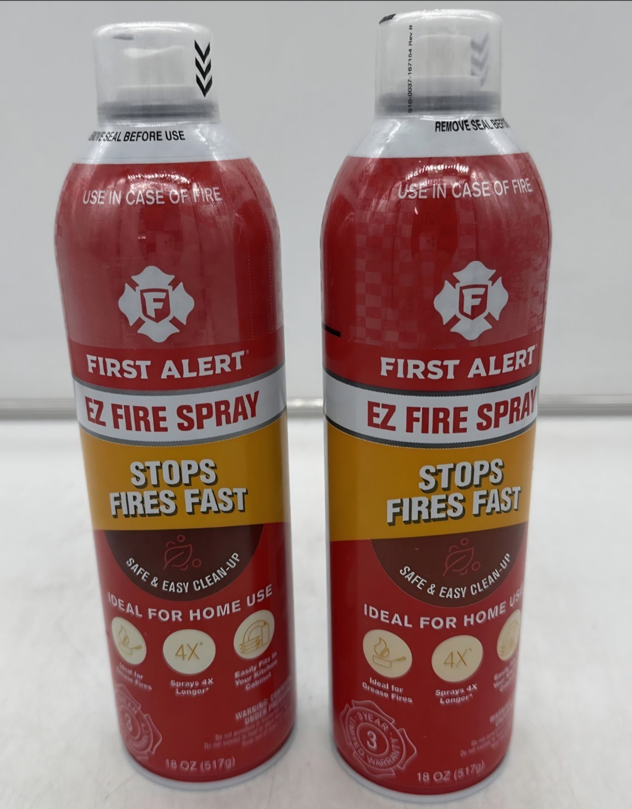 First Alert EZ Fire Spray, Extinguishing Aerosol Spray, Pack of 2
