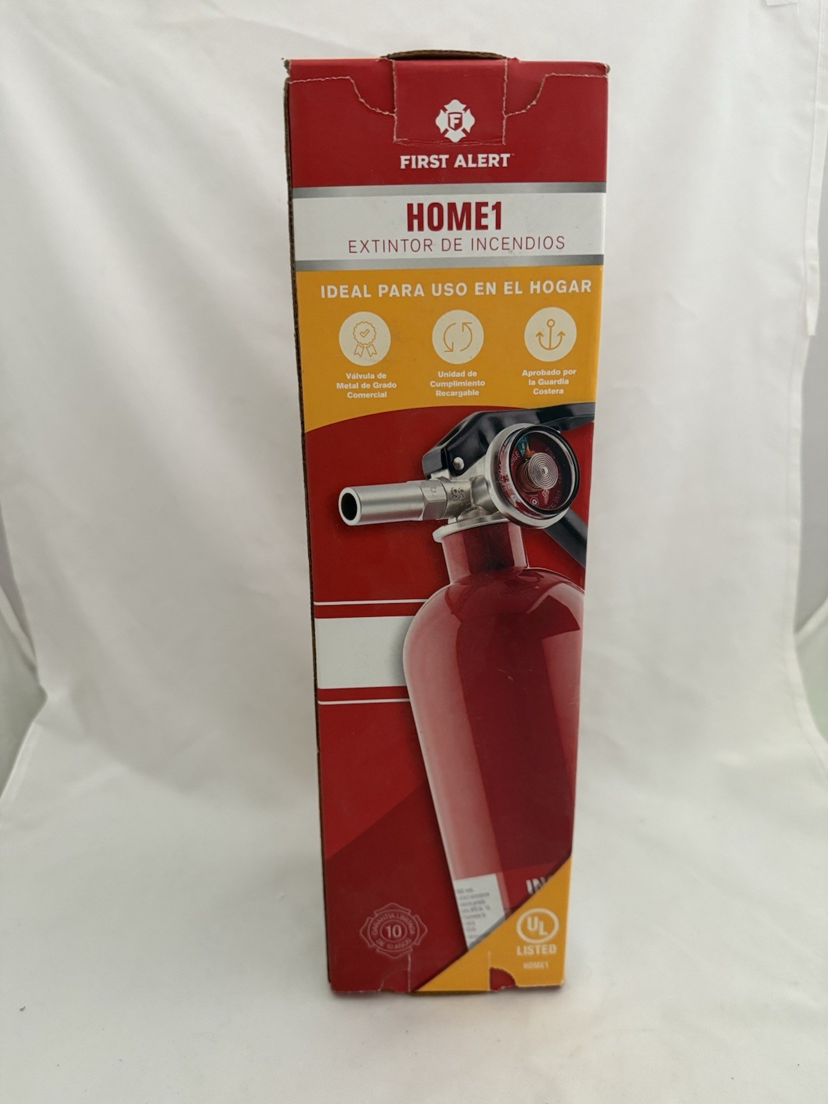 First Alert HOME1 2.5 lb ABC Standard Home Fire Extinguisher Rechargeable, Red