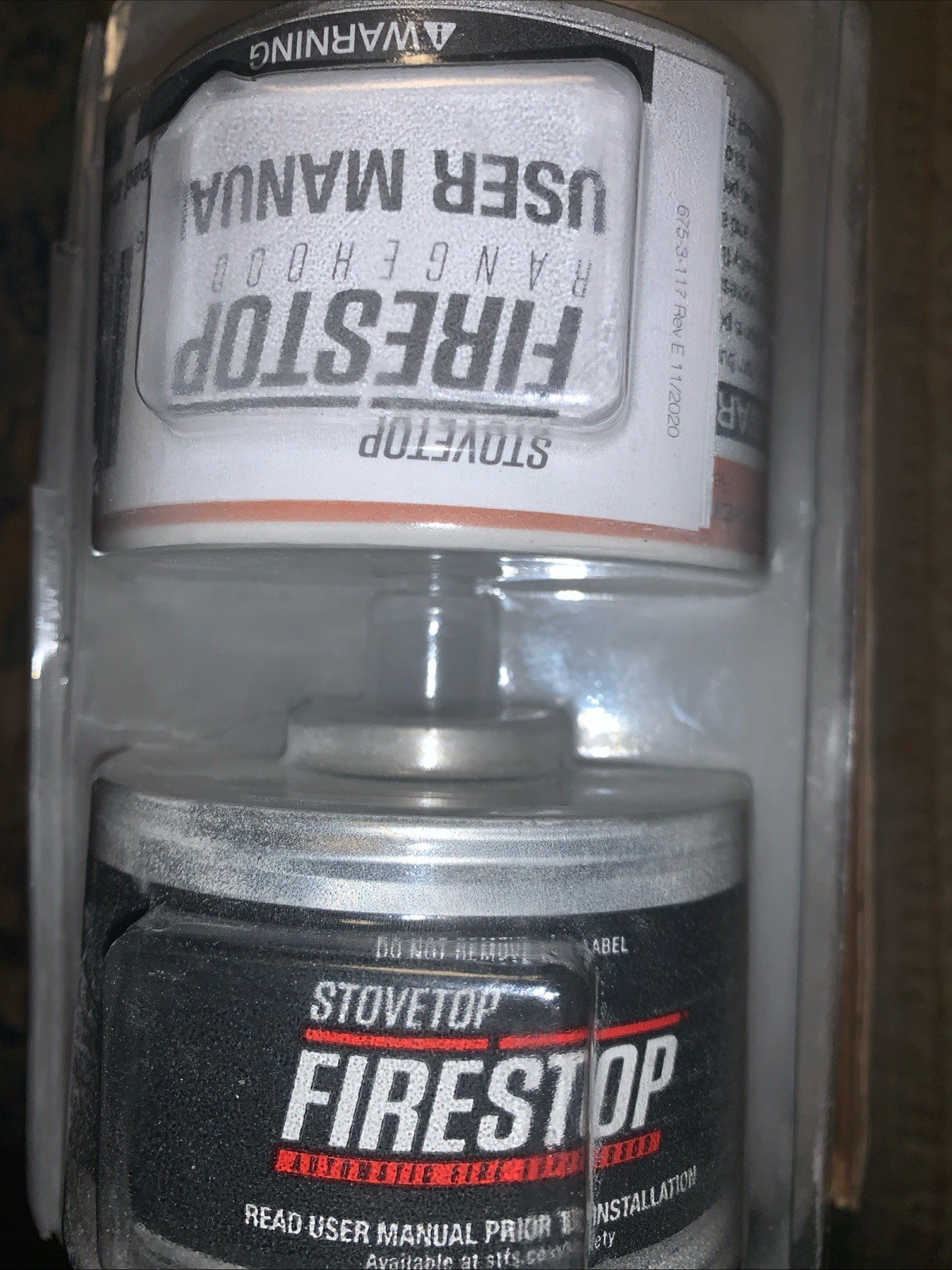 StoveTop FireStop RangeHood Fire Suppressor 2 Pack, Exp May 2031