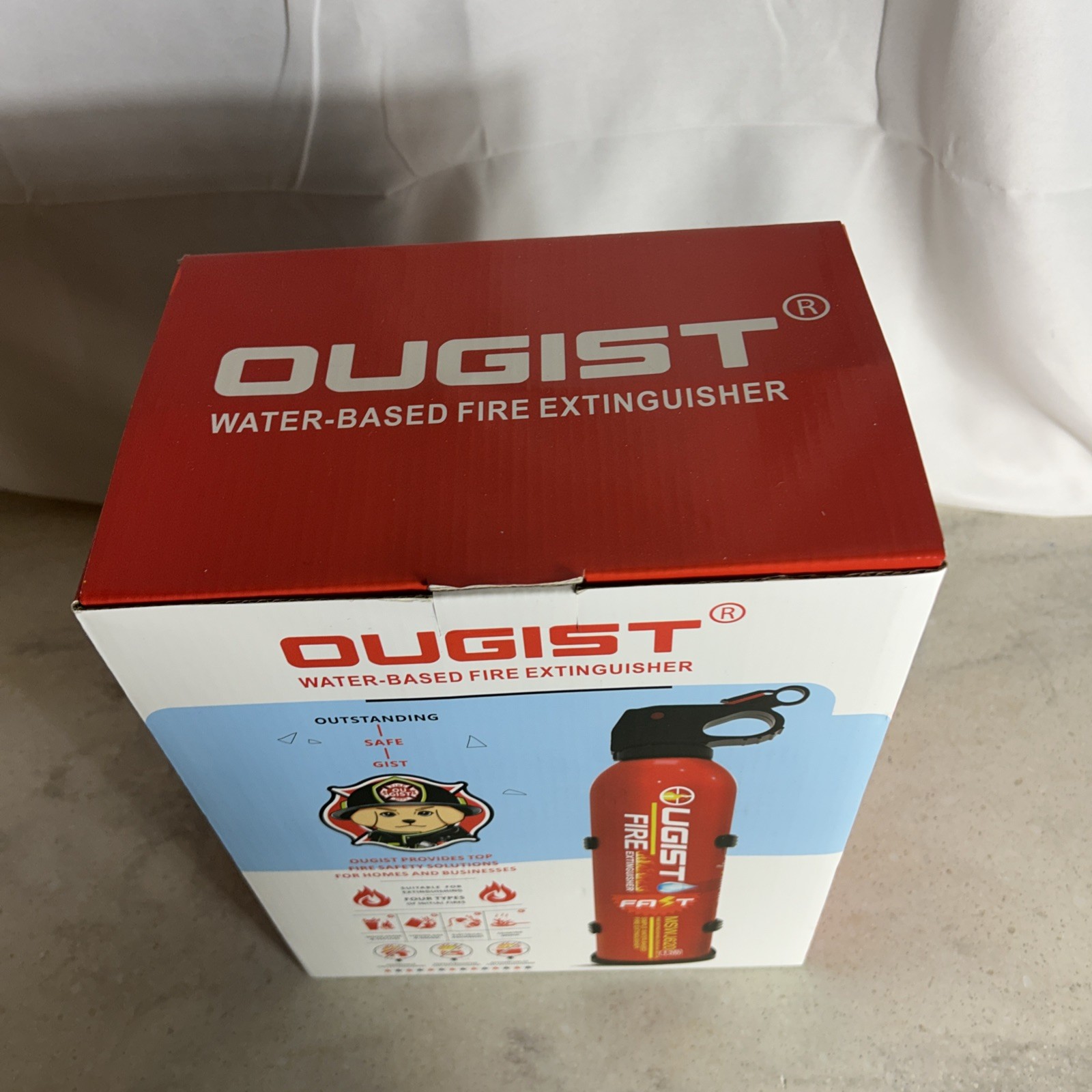 Ougist Small Portable Fire Extinguisher for Home and Kitchen, 21oz Each, 6-Pack